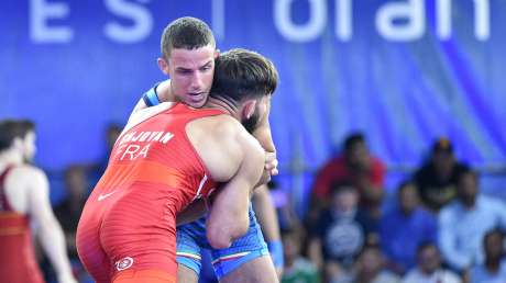 Wrestling SANFILIPPO Ignazio vs FRA foto Simone Ferraro SFE_5147 copia