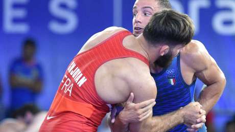 Wrestling SANFILIPPO Ignazio vs FRA foto Simone Ferraro SFE_5160 copia
