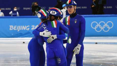 bronzo  argento short track 16 feb foto mezzelani gmt183