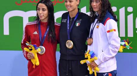 Nuoto 400 misti Sara FRANCESCHI Podio ORO foto Simone Ferraro SFA_0492 copia