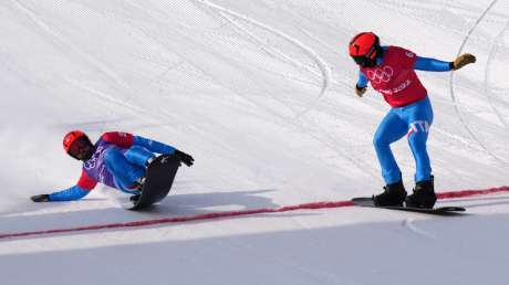 220210 Omar Visintin & Tommaso Leoni Snowboard Cross Uomini Ph Luca Pagliaricci PAG06120 copia