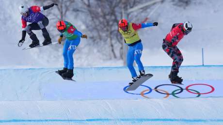 220210 Omar Visintin & Tommaso Leoni Snowboard Cross Uomini Ph Luca Pagliaricci PAG06196 copia