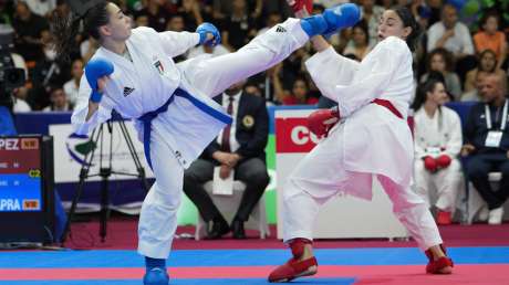 Karate Alessandra Mangiacapra VS Maria Espinoza Lopez foto Luca Pagliaricci ORA00769 copia 