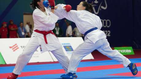 Karate Alessandra Mangiacapra VS Maria Espinoza Lopez foto Luca Pagliaricci ORA00816 copia 