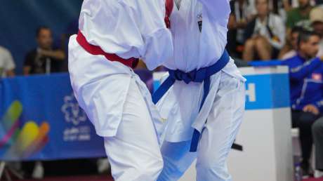 Karate Alessandra Mangiacapra VS Maria Espinoza Lopez foto Luca Pagliaricci ORA00841 copia 
