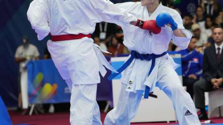 Karate Alessandra Mangiacapra VS Maria Espinoza Lopez foto Luca Pagliaricci ORA00848 copia 
