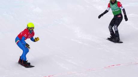220212 Visintin Moioli ITA Snowboard Cross Mixed Team Ph Luca Pagliaricci PAG07822 copia