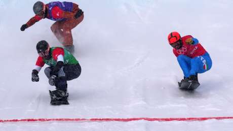 220212 Visintin Moioli ITA Snowboard Cross Mixed Team Ph Luca Pagliaricci PAG08053 copia