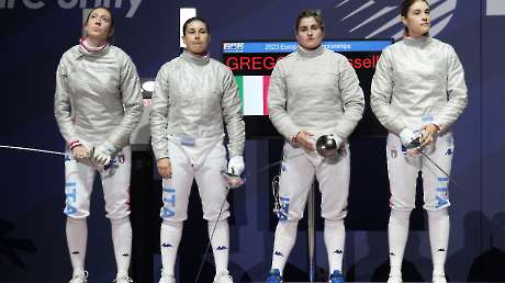 SCHERMA Sciabola Femminile ITA vs FRA LPA06796 Ph Luca Pagliaricci CONI