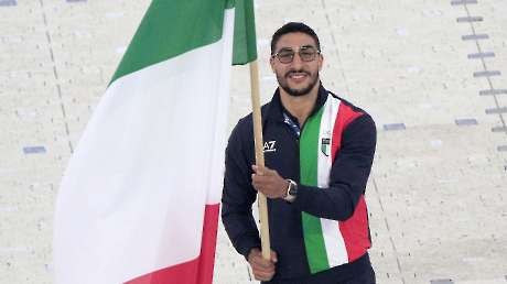 Cerimonia di chiusura dei Giochi Europei, Italia Team saluta Cracovia
