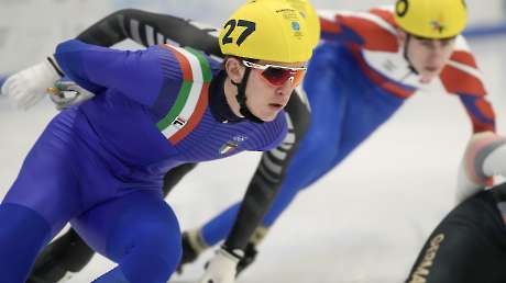 EYOF FVG Short Track  Zampedri Daniele foto Simone Ferraro SFA00505