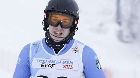 EYOF FVG Slalom U CLAUDANI Jacopo foto Simone Ferraro SFA04744