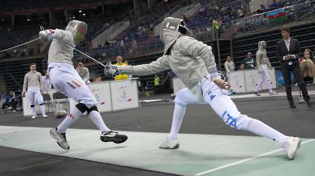 SCHERMA Sciabola Maschile ITA vs GER LPA01191 Ph Luca Pagliaricci CONI