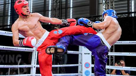 Kickboxing Damiano Salvatore TRAMONTANA v Farid AGHAMOGHLANOV (AZE) Ph Simone Ferraro SFA01136 copia