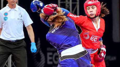 Kickboxing Federica TROVALUSCI v Tyra BARADA (SLO) Ph Simone Ferraro SFA01243 copia