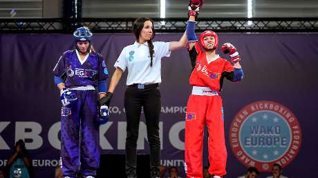Kickboxing Federica TROVALUSCI v Tyra BARADA (SLO) Ph Simone Ferraro SFA01555 copia