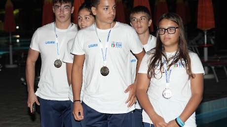 Canoa Premiazioni Trofeo CONI Ph Luca Pagliaricci LPA00382