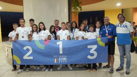 Canoa Premiazioni Trofeo CONI Ph Luca Pagliaricci LPA00414