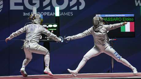 PASSARO Eloisa vs KHARLAN Olga LPA08492 Ph Luca Pagliaricci CONI