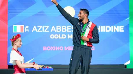 Pugilato Aziz Abbes MOUHIIDINE –, Jack MARLEY (IRL) 92Kg Ph Simone Ferraro SFA09119 copia