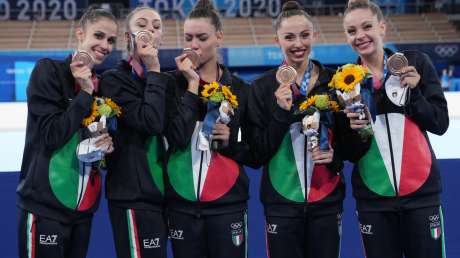 Ginnastica Ritmica Farfalle BRONZO Foto Luca Pagliaricci GMT PAG01030 copia