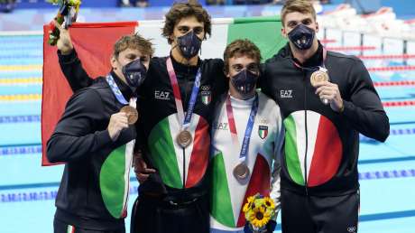 STAFFETTA mista 4x100misti uomini BRONZO foto Luca Pagliaricci GMT _TOK4007 copia