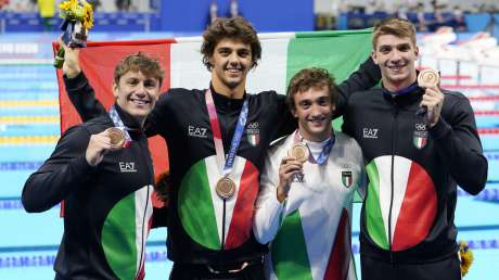 STAFFETTA mista 4x100misti uomini BRONZO foto Luca Pagliaricci GMT _TOK4029 copia