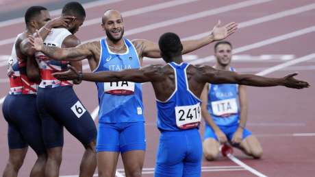 Staffetta 4x100 ITA ORO Foto Luca Pagliaricci GMT _PAG4301 copia