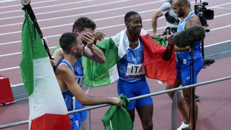 Staffetta 4x100 ITA ORO Foto Luca Pagliaricci GMT _TOK7859 copia