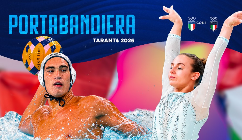 Taranto 2026, Angela Andreoli e Francesco Condemi portabandiera dell’Italia Team alla Cerimonia di Chiusura
