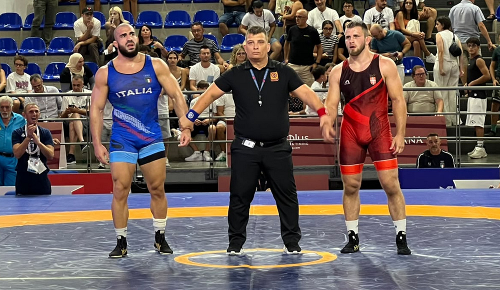 Doppio podio azzurro nella greco-romana: Kakhelashvili chiude con l'argento, bronzo per Dariozzi