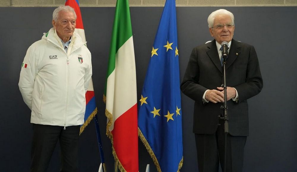 Il Presidente Mattarella visita il Villaggio Olimpico di Milano: Azzurri, renderete onore al Tricolore