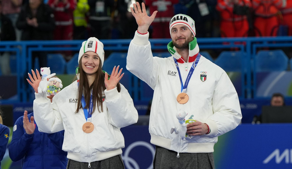 Constantini e Mosaner di bronzo nel doppio misto: superata 5-3 la Gran Bretagna a Cortina