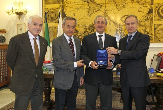 CONI: Petrucci e Pagnozzi incontrano con Magri il Presidente della FIVB Ary Graça