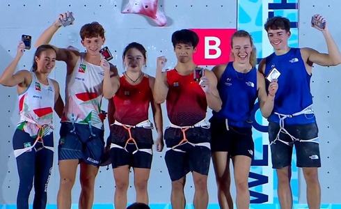 World Climbing Series, prova mista di speed: Randi/Ponzinibio secondi in Cina