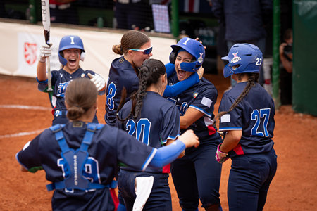 Europei di softball: l'Italia dilaga 8-1 contro la Francia e termina prima il Super Round
