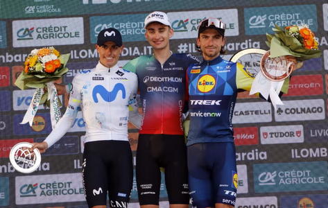 Il Lombardia, Giulio Ciccone finisce terzo la Classica delle Foglie Morte: vince Seixas