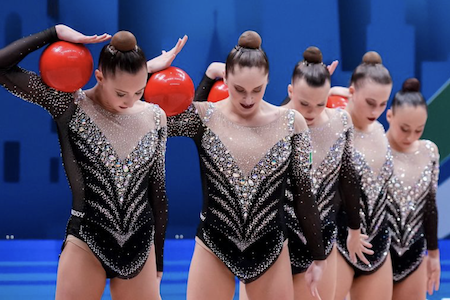 Ritmica: Farfalle in finale con le 5 palle nella tappa di Coppa del Mondo di Milano