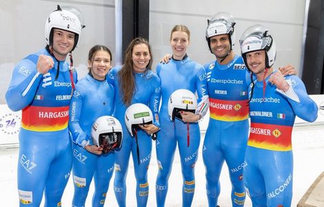 Agli archivi il test event olimpico di Cortina: sul podio Vötter/Oberhofer e team relay