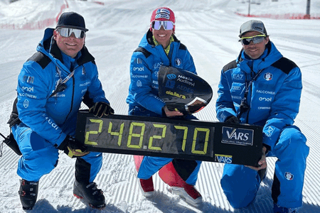 Vars: Valentina Greggio si spinge ai 248.270 km/h e fa record mondiale dopo 10 anni