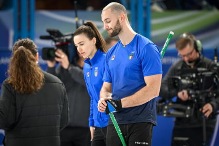 Curling, azzurri battuti all'extra end dal Canada: primo ko ai Mondiali di doppio misto