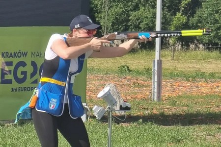 Europei di Lonato, skeet: Martina Bartolomei e Gabriele Rossetti chiudono quinti il mixed team