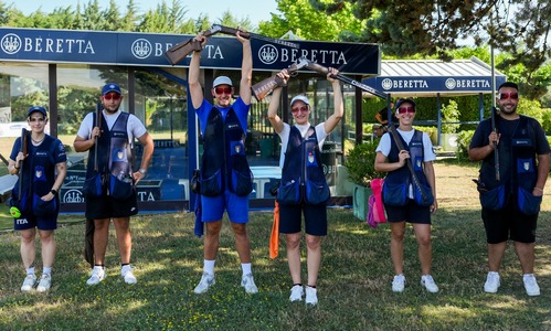 Emir Cup: tripletta per la Nazionale nella gara a squadre miste di trap a Massa Martana