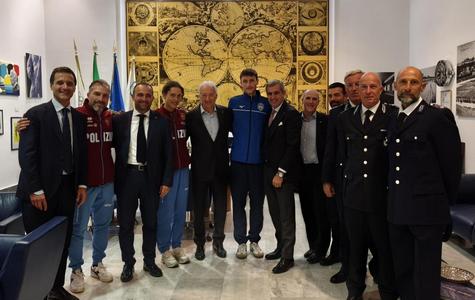 CONI: Bianca Seregni e Alessio Crociani ricevuti dal Presidente Luciano Buonfiglio